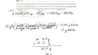 ALEKS  Limiting reactants Example 1 [upl. by Ahsitil192]