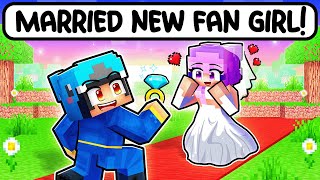 Omz MARRIED A NEW CRAZY FAN GIRL in Minecraft [upl. by Aikan]