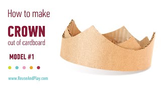 DIY Crown with cardboard Model 1 [upl. by Baerman]