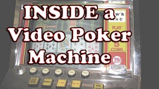 Look inside Video POKER machine by Sigma  plus a Hopper JAM [upl. by Reivaz]