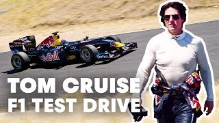 Tom Cruise test drives Red Bull Racing F1 car [upl. by Eizzik]