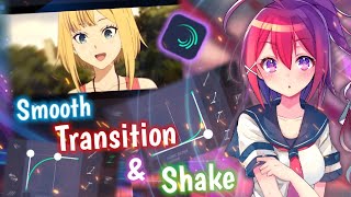 Tutorial Smooth Transition amp Shake AMV graph combination  Alight Motion [upl. by Aratas]