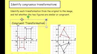 Math 8 57 Similarity and Congruence Transformations [upl. by Mason]