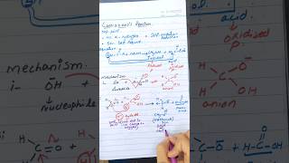 Cannizzaros reaction Mechanism Class 12 organic chemistry [upl. by Kendal532]