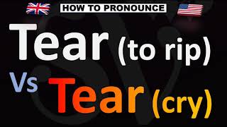 How to Pronounce TEAR Vs TEAR [upl. by Etka]