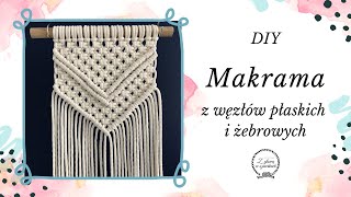 MAKRAMA DLA POCZĄTKUJĄCYCH  DIY krok po kroku [upl. by Elgar]