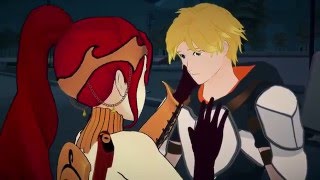 RWBY Pyrrha kisses JAUNE [upl. by Enar]