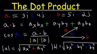 Dot Product of Two Vectors [upl. by Nojad]