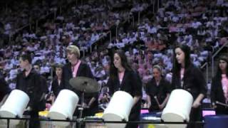 Ocoee Middle School Trash Can Band at UT Lady Vols game 22111 [upl. by Aerdna319]