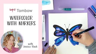 How to Use Tombow Dual Brush Pens to Watercolor [upl. by Mosnar430]