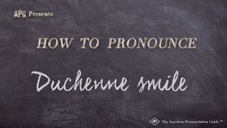 How to Pronounce Duchenne smile Real Life Examples [upl. by Nivat783]