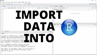 Import Data into R Studio [upl. by Denman339]