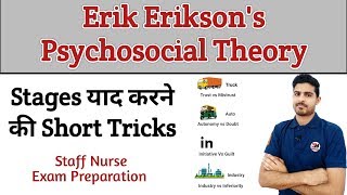 Erik Erikson Psychosocial Theory with Short Tricks [upl. by Ivatts]