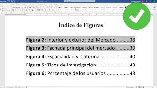 CÓMO HACER UN ÍNDICE DE FIGURAS AUTOMÁTICO EN WORD [upl. by Wanonah110]