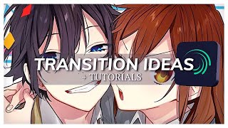 4 Transition Ideas  TUTORIALS  Alight Motion [upl. by Nisen]