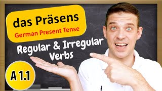 German Tenses  The German Present Tense Explained  A1 Beginner [upl. by Brabazon]