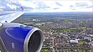 British Airways Airbus A350 Beautiful Approach amp Landing  London Heathrow LHR [upl. by Gnav259]