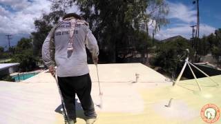 Lyons Roofing Polyurethane Foam Roof installation [upl. by Mauve83]