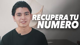 COMO RECUPERAR MI NUMERO DE TELÉFONO  JoacimGlez [upl. by Gaven]