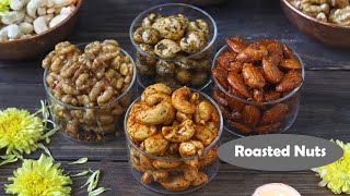 4 Tasty amp Easy Roasted Nuts Recipe Video [upl. by Luemas471]