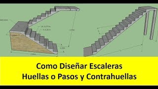 ¿Cómo Diseñar Una Escalera  Vea las Pautas de Diseño [upl. by Flodur]