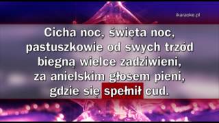 Kolęda  Cicha noc karaoke [upl. by Pheni613]