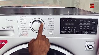 LG Front load washing machine demo  How to use lg front load washing machine  Lg front load washer [upl. by Dulcine745]