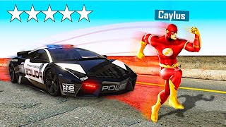 Playing GTA 5 As The FLASH Superhero Mod [upl. by Keryt]