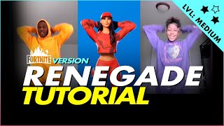 FORTNITE THE RENEGADE EMOTE  TUTORIAL  Creator Jalaiah Harmon [upl. by Arodasi]