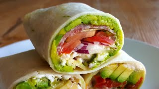 3 Healthy Tortilla Wrap Recipes  Easy No Cook Meals [upl. by Karlotta]