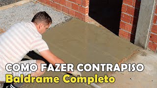 Como Fazer Contra Piso do Baldrame Dicas do Fernando [upl. by Ixela741]