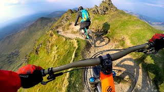 What are we getting into  Mountain Biking Snowdon [upl. by Nahtam]