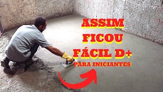 PEDREIRO ENSINA COMO FAZER CONTRAPISO LISINHO  PARA INICIANTES [upl. by Rozek]