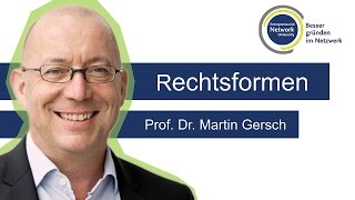 Rechtsformen  Prof Dr Martin Gersch [upl. by Schober]