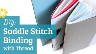 DIY Saddle Stitch Bookbinding Tutorial  Sea Lemon [upl. by Arodoet]