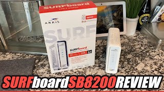 Arris SURFboard SB8200 Cable Modem Review 10 Gigabit [upl. by Meesaw]