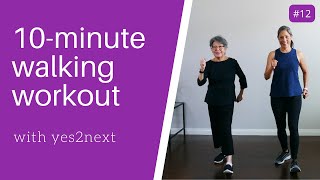 10minute Indoor Walking Workout for Seniors Beginner Exercisers [upl. by Ailito]