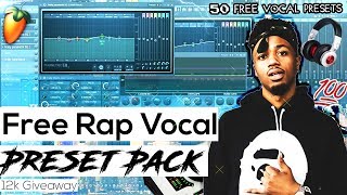 FREE Vocal Presets For FL Studio 50 STOCK PRESETS 🌊💯 12000 Subscriber Giveaway [upl. by Namilus]