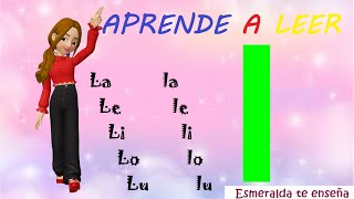 Lección 3  Aprendamos a leer  Con la letra l [upl. by Parry744]