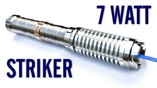 Sanwu Striker 7W 455nm Blue Laser Pointer Review [upl. by Susi]