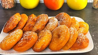 BEIGNETS AUX POMMES😋 RECETTE FACILE ET RAPIDE 🥯🍎 [upl. by Ajnin]