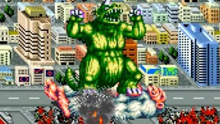 King of the Monsters Neo Geo AES Playthrough  NintendoComplete [upl. by Ondine]