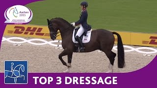 Top 3 Dressage Freestyle  Aachen  FEI European Championships 2015 [upl. by Zales]