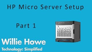 HP Micro Server RAID Setup [upl. by Ahsem]