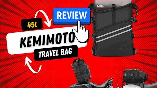 Kemimoto 45L Motorcycle Travel Bag [upl. by Ortiz445]