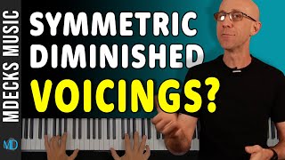 Piano Voicings Using the HalfWhole Scale Jazz Piano Tutorial The Symmetric Diminished Scale [upl. by Apps711]