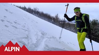 Skitouren  Technik So gehen Spitzkehre und Kickkehre  ALPIN  Das Bergmagazin [upl. by Cappello]