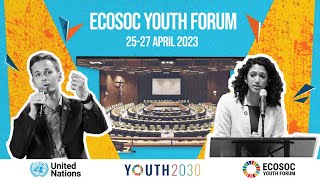 Youth Forum 2023  United Nations [upl. by Nuahs]