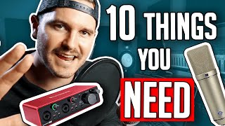 10 Things You Need In A Home Studio [upl. by Akehs924]