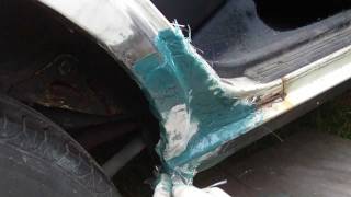 How to repair a large rusted out area on your vehicle [upl. by Mayram]